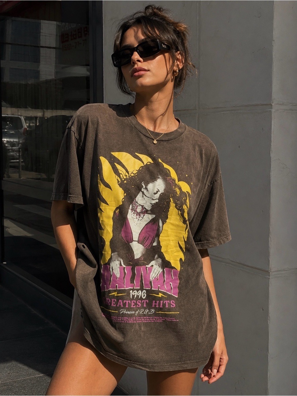 Aaliya Brown 1996 Greatest Hits T-Shirt